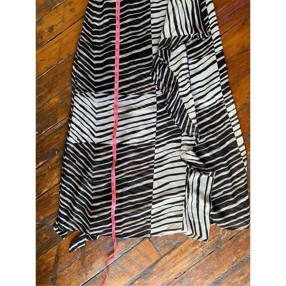 Anthropologie Cabi Cha Cha Maxi ruffle Geometric Maxi Dress Size Small - Picture 4 of 13